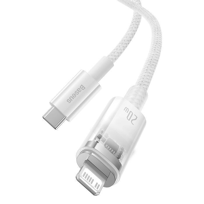 Baseus Explorer Series kabel przewód USB-C - Lightning 20W 2m biały