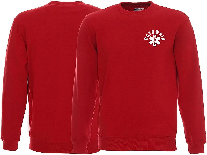 Bluza ratownicza FUNKCYJNA męska czerwona (S)