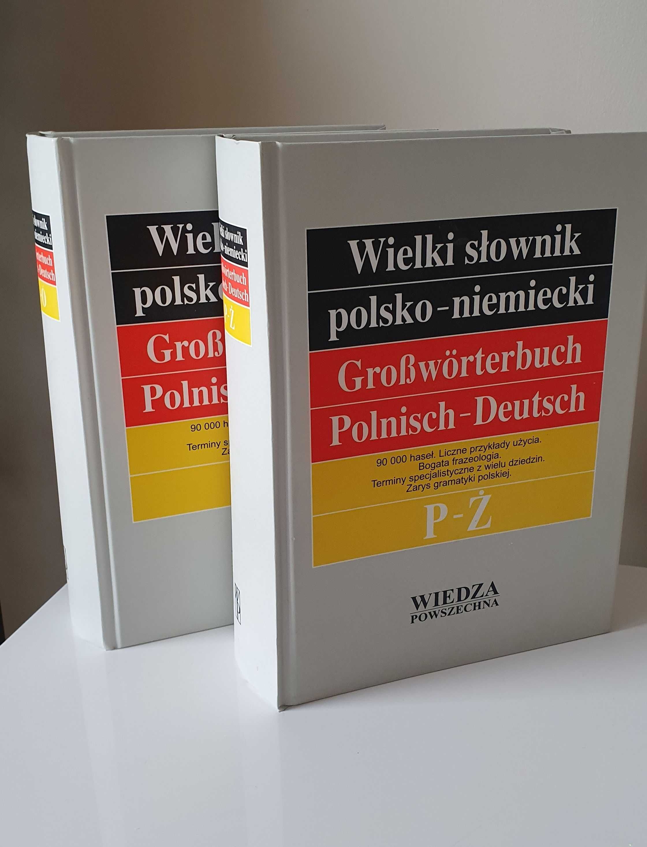 Wielki słownik polsko-niemiecki AÓ PŻ 2 tomy Wiedza Powszechna