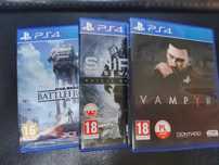 Zestaw 3 gier PS4 Sniper: Ghost Warrior 3 Battlefront Vampyr PS4