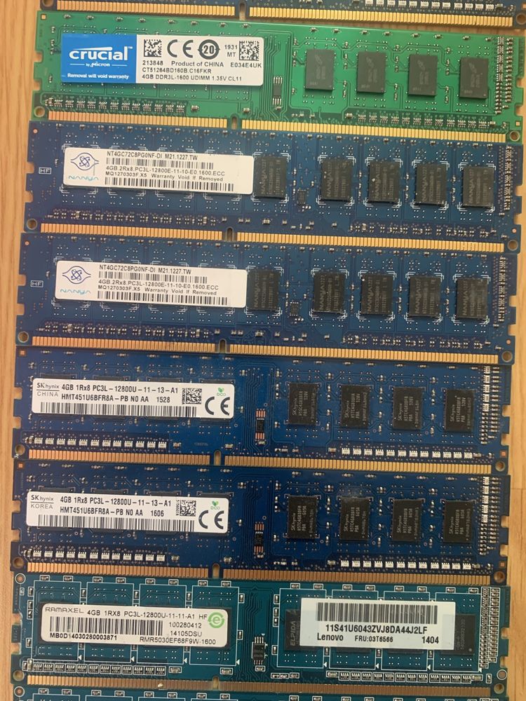Оперативна пвмʼть  для РС. ddr3x4Gb