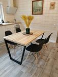 БЕЗКОШТОВНА ДОСТАВКА! Кухонний стіл в стилі Loft з натурального дерева