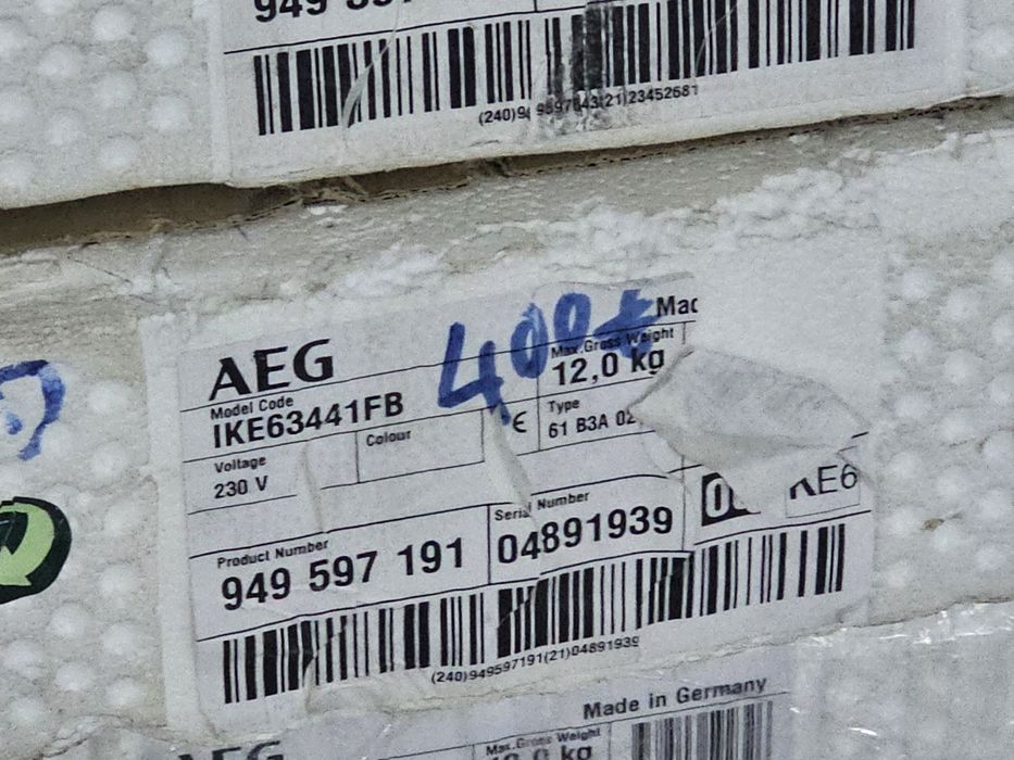 Placa encastre indução AEG