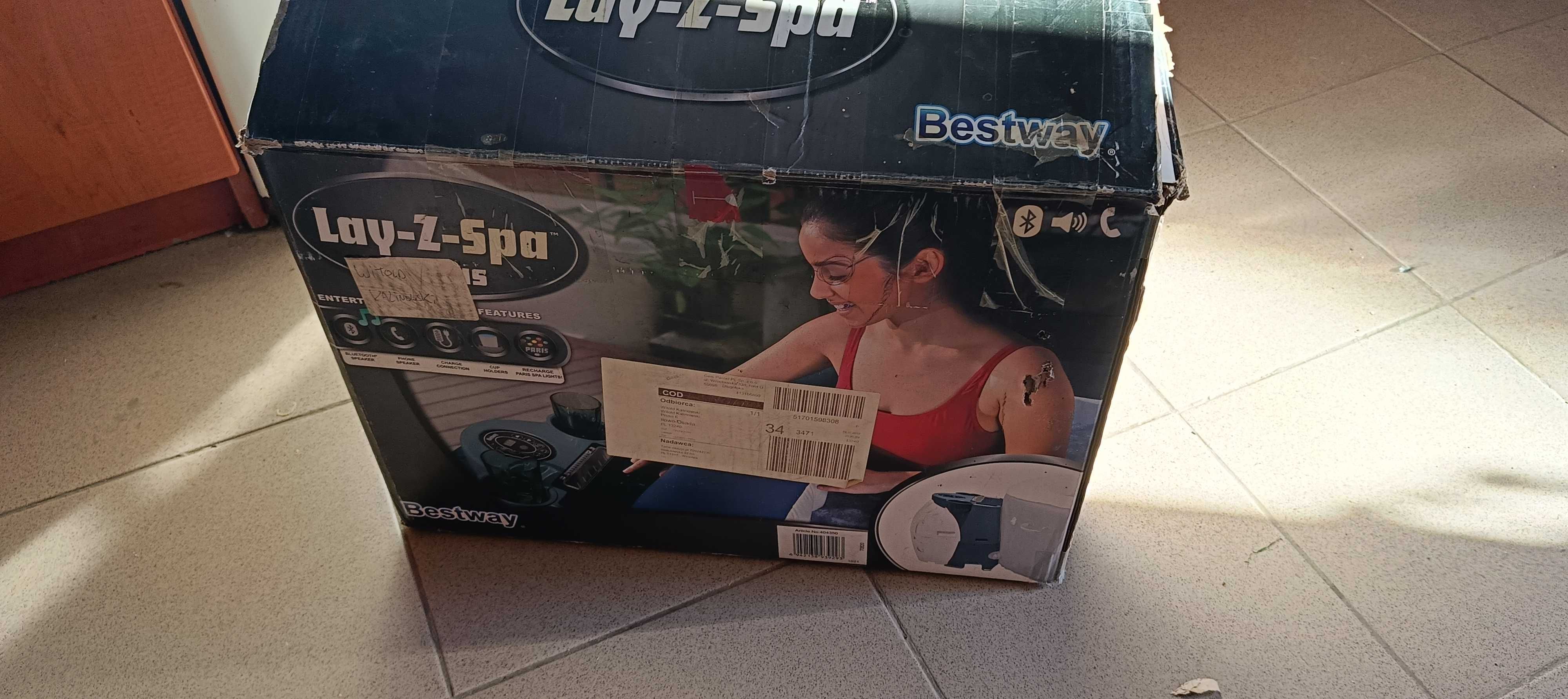 stacja rozrywki Bestway Lay-Z-Spa AirJet, Bluetooth, radio na pompe