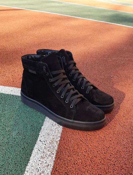 РОЗПРОДАЖ! Замшеві черевики хайтопи (ботинки хайтопи кеди кроссовки)