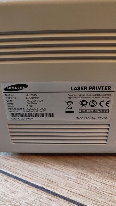 Принтер Samsung ml2015 лазерний