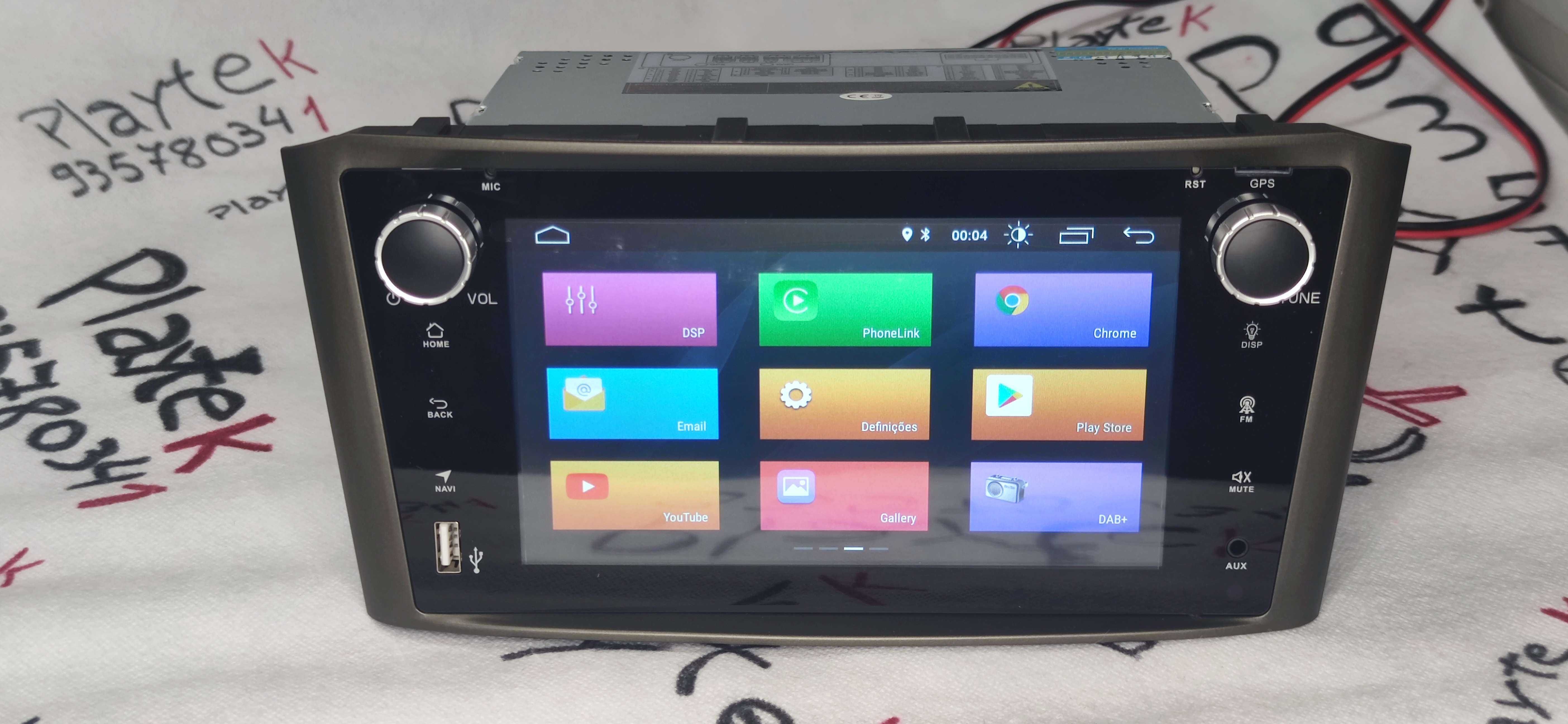 Radio 2 DIN Toyota Avensis T25 – Android 11 - Novo Garantia