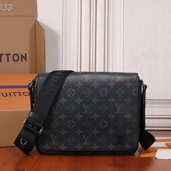 Чоловіча сумка ЛВ Луї Вітон Louis Vuitton слінг шкіряна