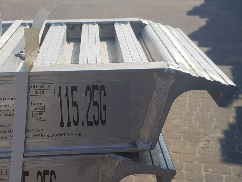 Najazdy Aluminiowe do lawety 2,5m 4500kg dostawa 0zł