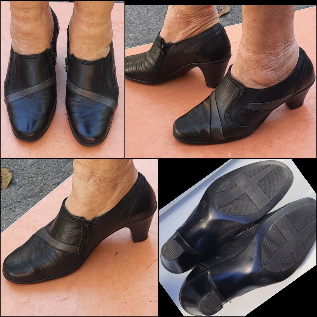 Туфли женские, 37, 38 размер. Кожа, Италия.