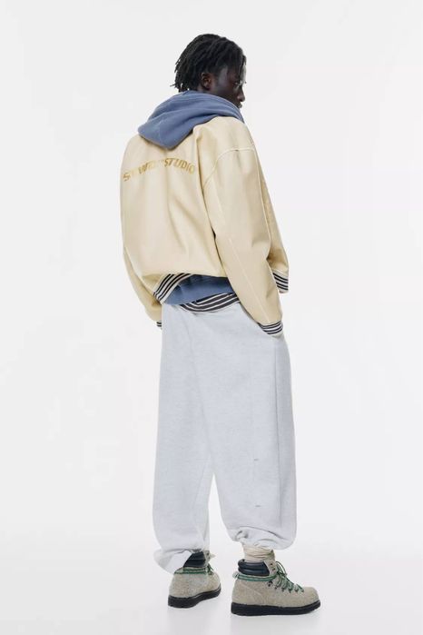 Куртка зі штучної шкіри з вишитим логотипом STWD s l