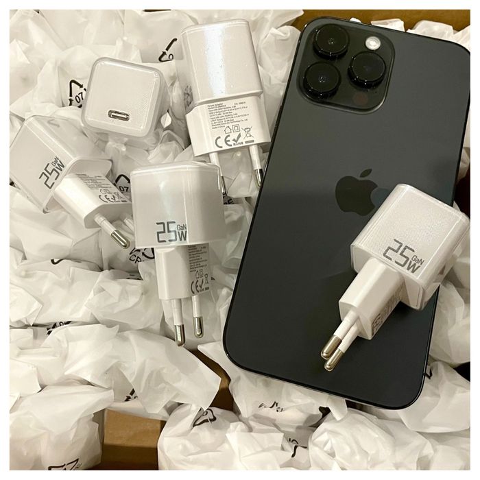 блок зарядки Aйфон iPhone 25W GAN Premium блок зарядки