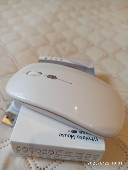 Мышь беспроводная Bluetooth 5.2 и 2.4 GHz