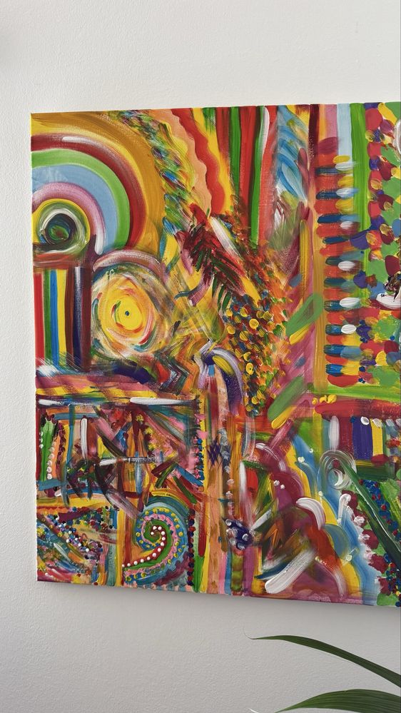 Quadro pintado à mão