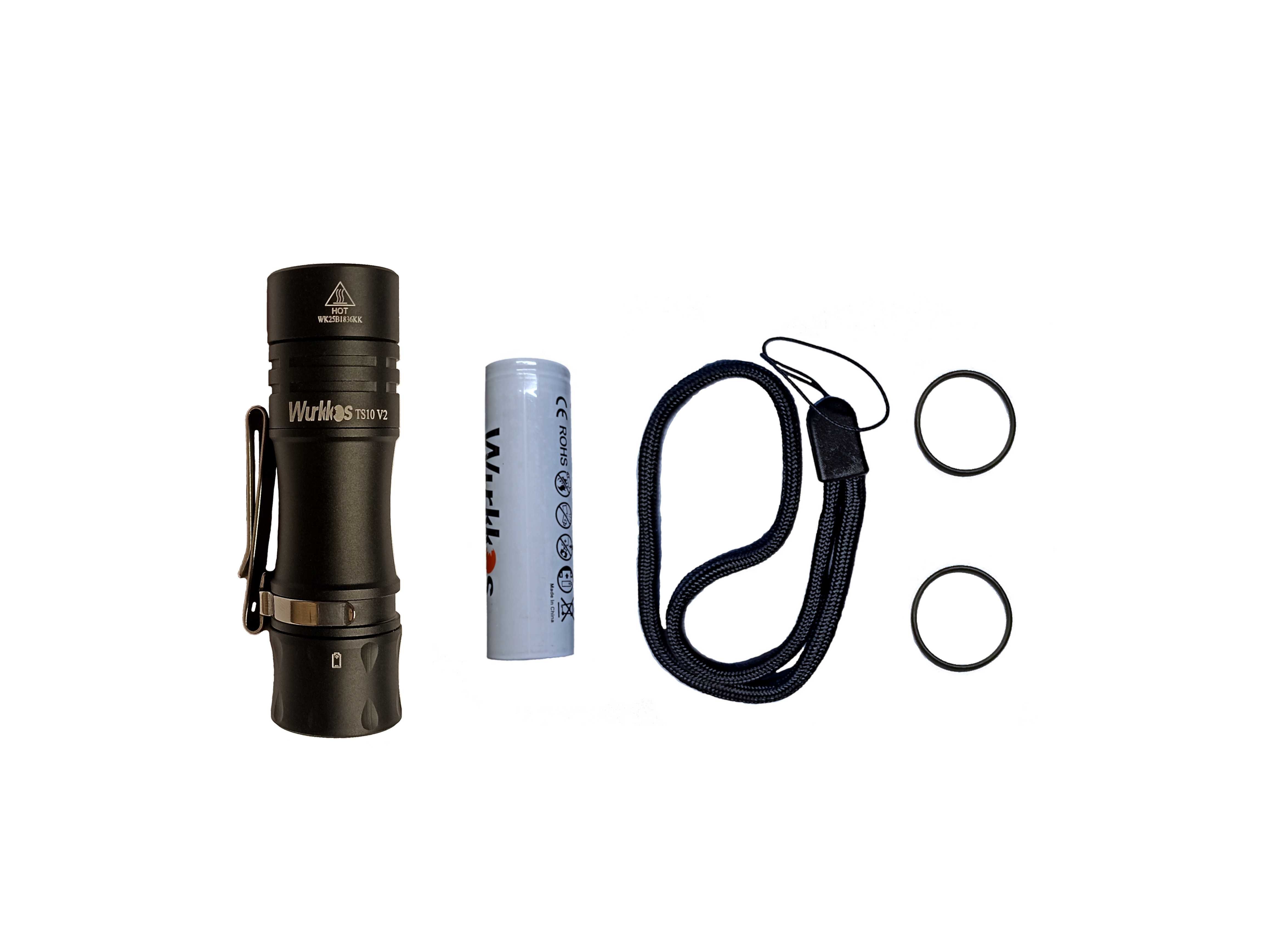 Wurkkos TS10 V2 latarka LED 1400 lumenów EDC Anduril 2.0 RGB
