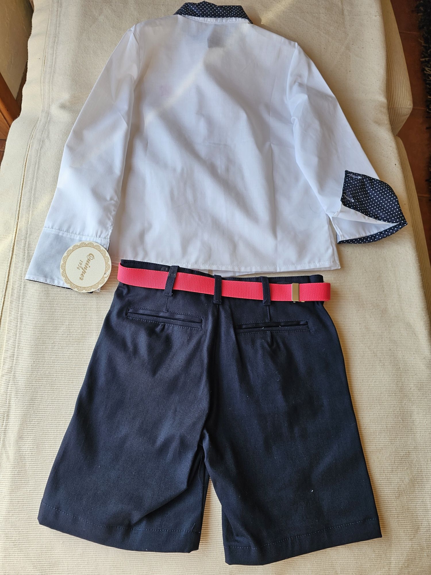 Conjunto camisa +calção menino novo com etiqueta