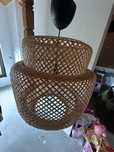 Lampa bambusowa ratanowa
