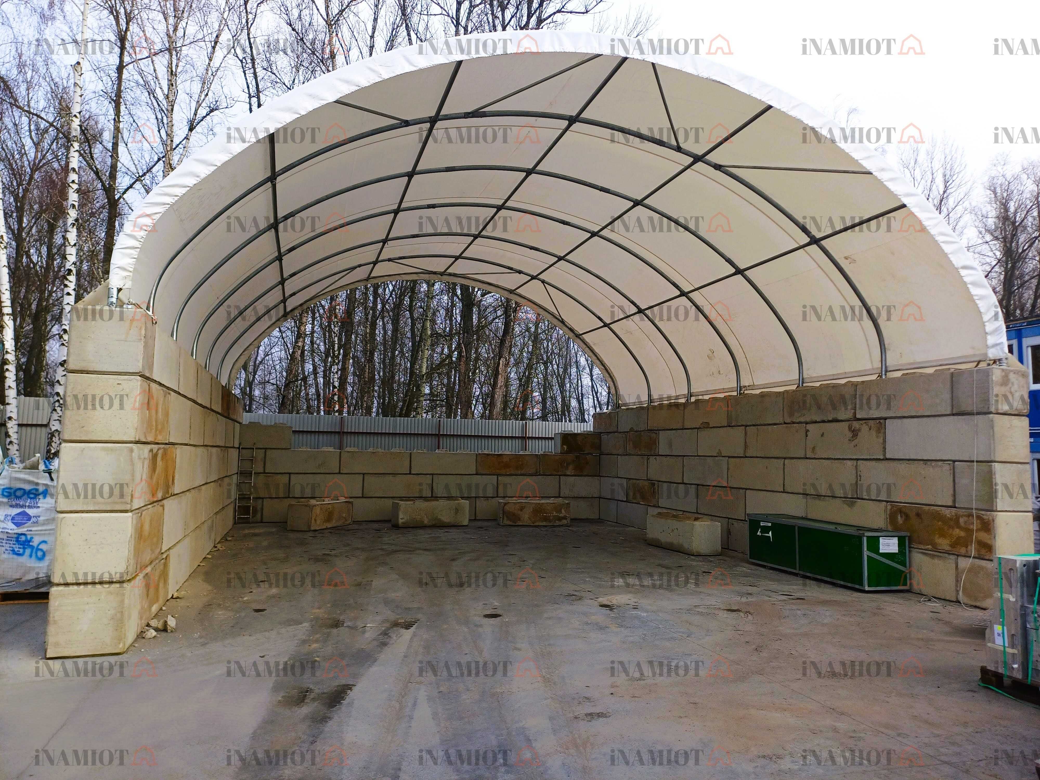 Zadaszenie kontenerów hala namiotowa 8x12 m wiata kontenerowa morskich