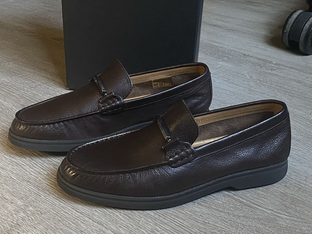 Лоферы Hugo Boss 40р. натуральная кожа!
