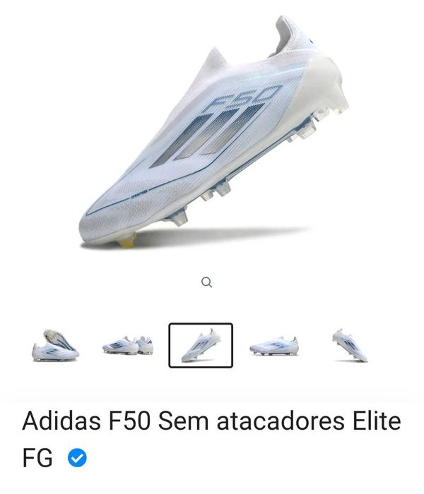 Chuteiras F50 Laceless Elite FG - tam 42 2/3