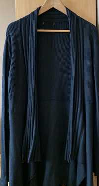 ZARA czarny długi  sweter narzutka blezer L-XL