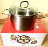 Garnek ze stali nierdzewnej ze szklaną pokrywką FISSLER Viseo 3,6 l
