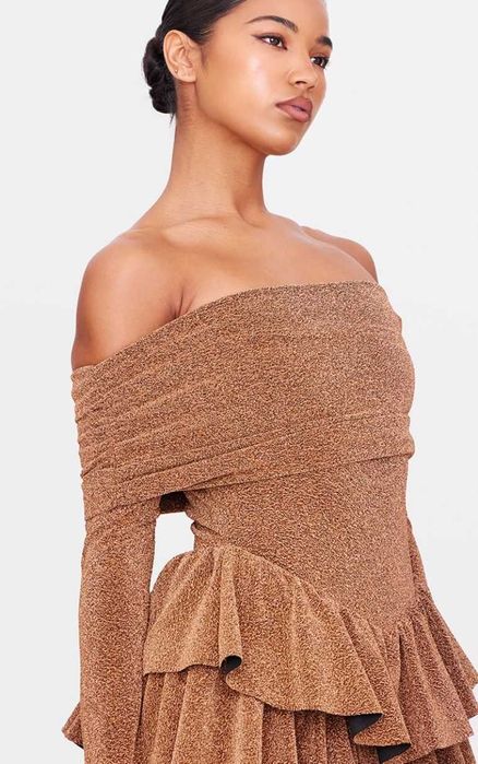 Золотий комбінезон з довгими рукавами PLT