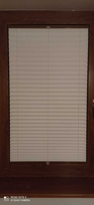 Plisa okienna brąz+beż