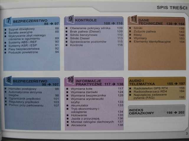 Peugeot 307  2005- 2008 książka instrukcja obsługi PL kolorowa orygin!