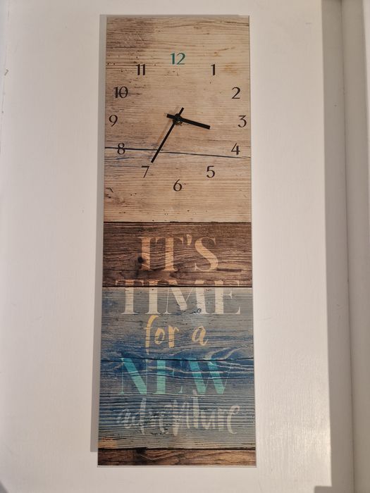 Zegar ścienny szklany