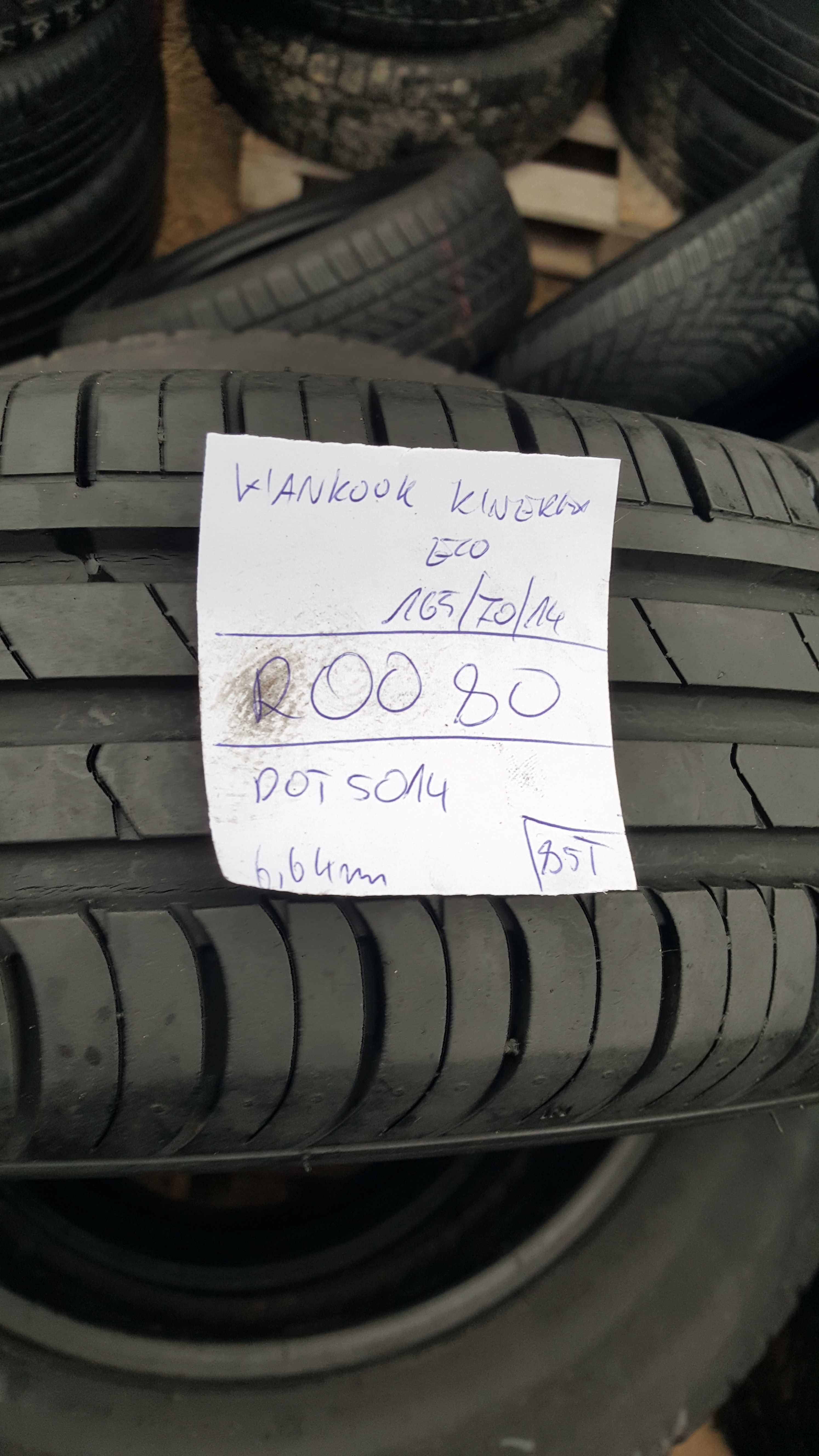 Hankook 165/70 r14 Kinergy ECO /// 6,65mm!!! Gwarancja