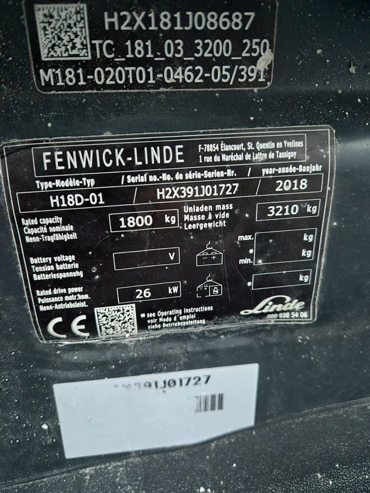 Wózek widłowy Linde h18D evo