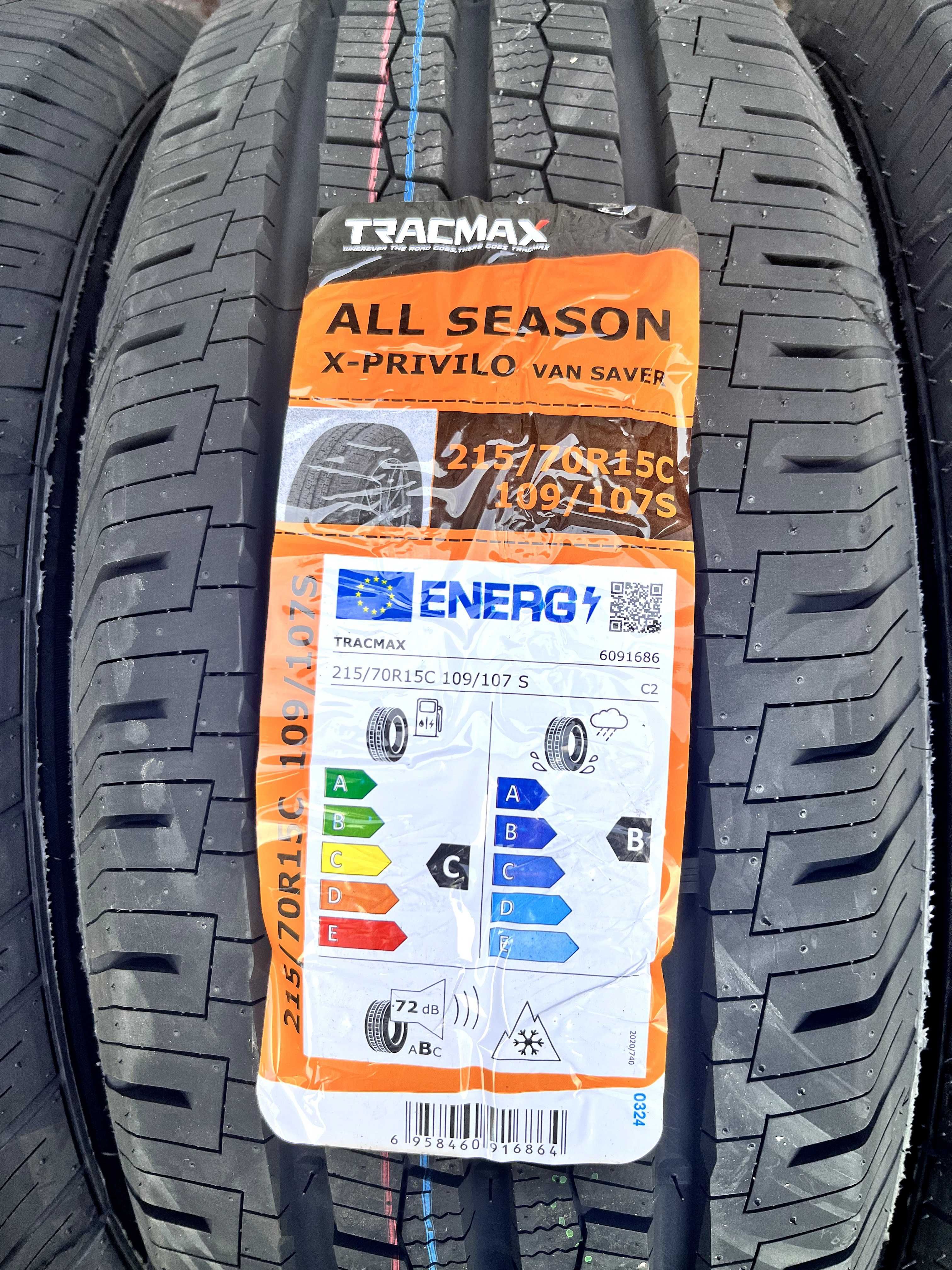 Okazja opony całoroczne 215/70R15C Tracmax A/S X-PRIVILO VAN SAVER