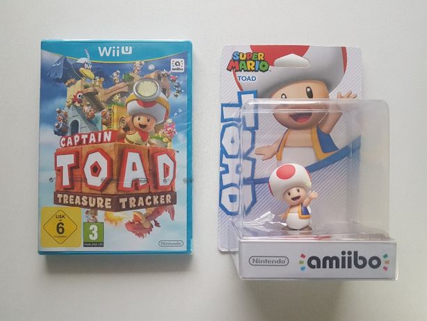 Captain Toad : Treasure Tracker + Amiibo Toad [ Nintendo WII U]*NOVOS*