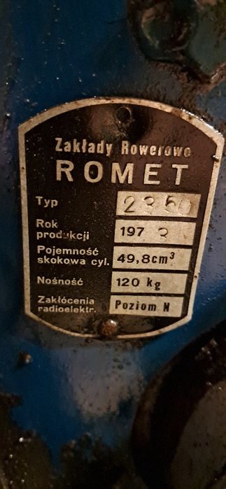 Romet Komar 2350 do renowacji na zabytek 1973 r