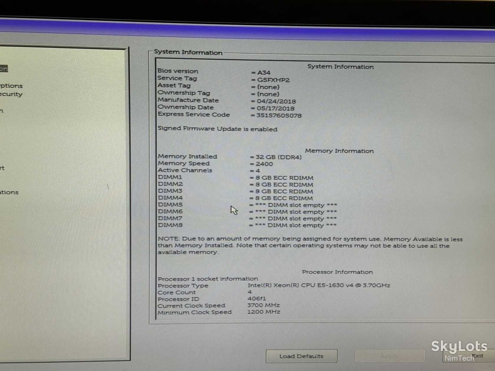 Системний блок сервер Dell Precision Tower 5810/ Xeon E5-1630 v4/ 32gb