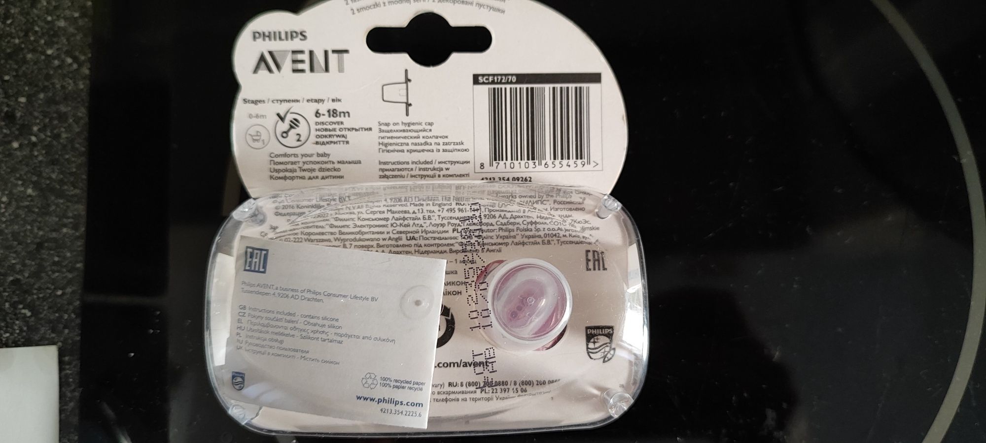 Smoczki Philips Avent 06-18 miesiąca