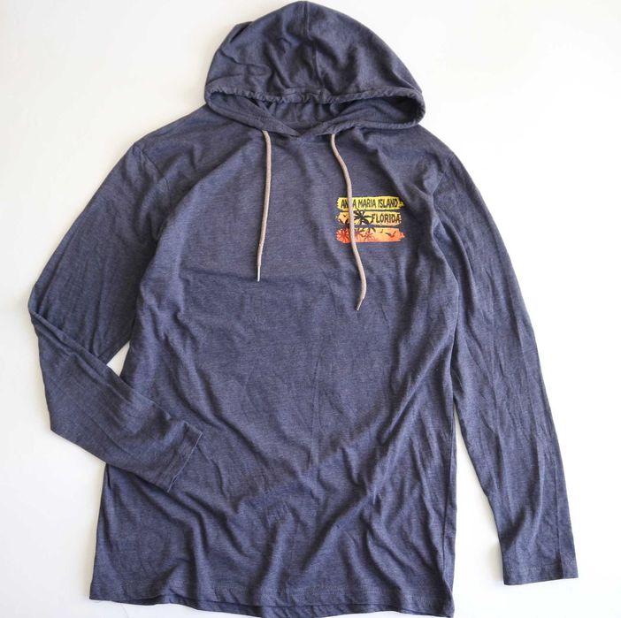 Bluza męska cienka z kapturem L