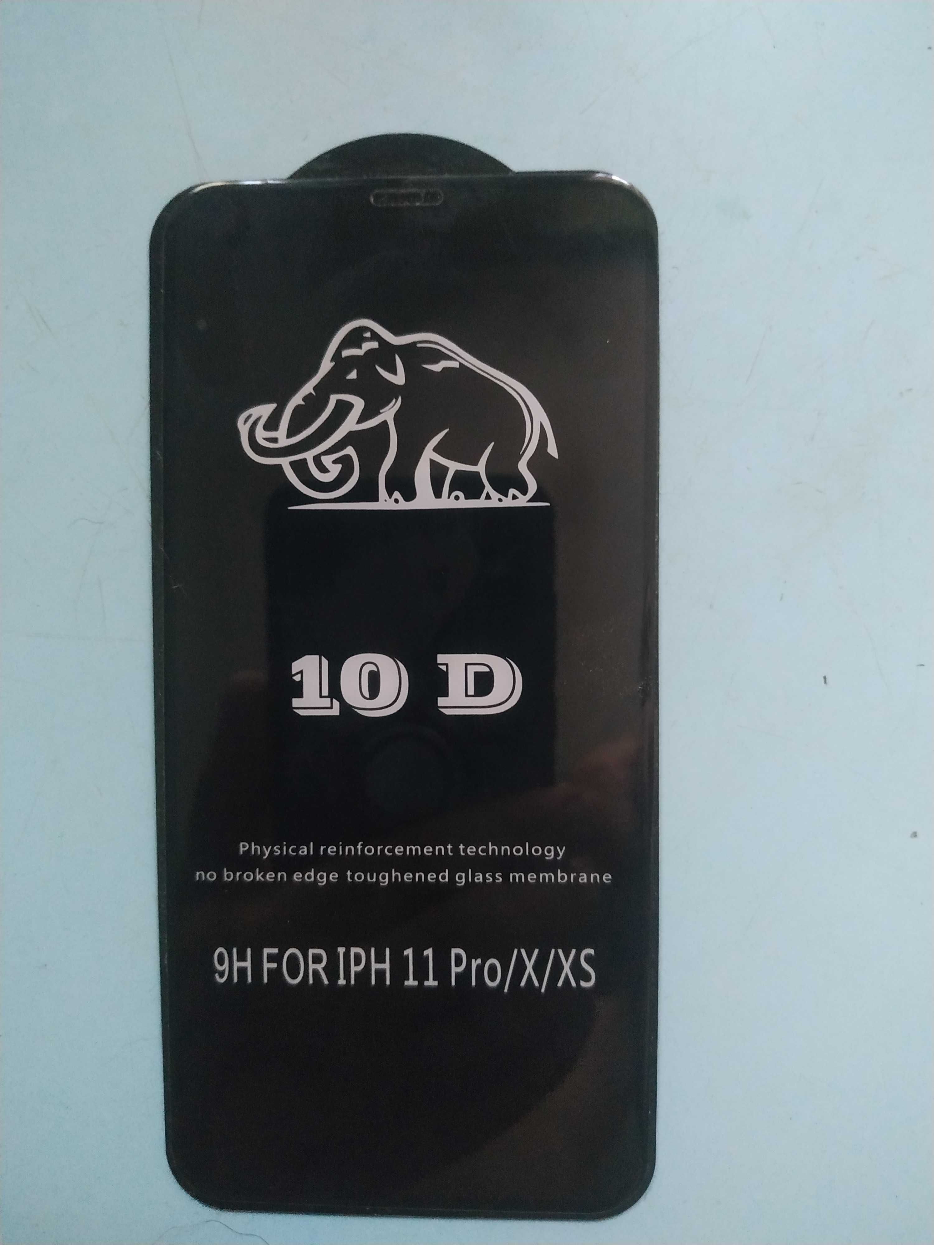 Защитное стекло 10D 9H для Apple iPhone 11 Pro/ iPhone X/ iPhone XS
