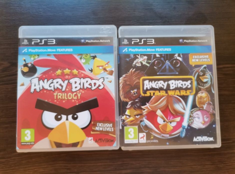 Zestaw 2 części Angry Birds ps3 playstation konsola wysyłka gry