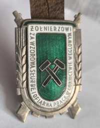 srebrna odznaka wzorowy żołnierz w górnictwie