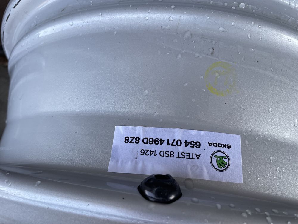 4x felgi aluminiowe 5x100 r16 et38 6J Alufelgi Skoda 16” Oryginalne