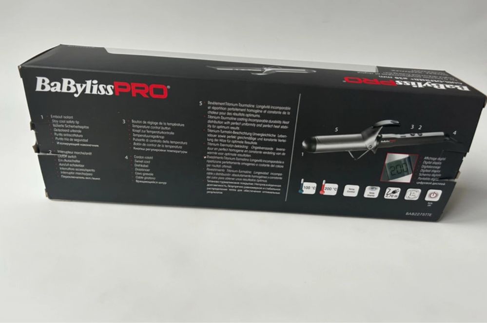 BaByliss nowa lokówka do włosów turmalinowa tytanowa 38mm