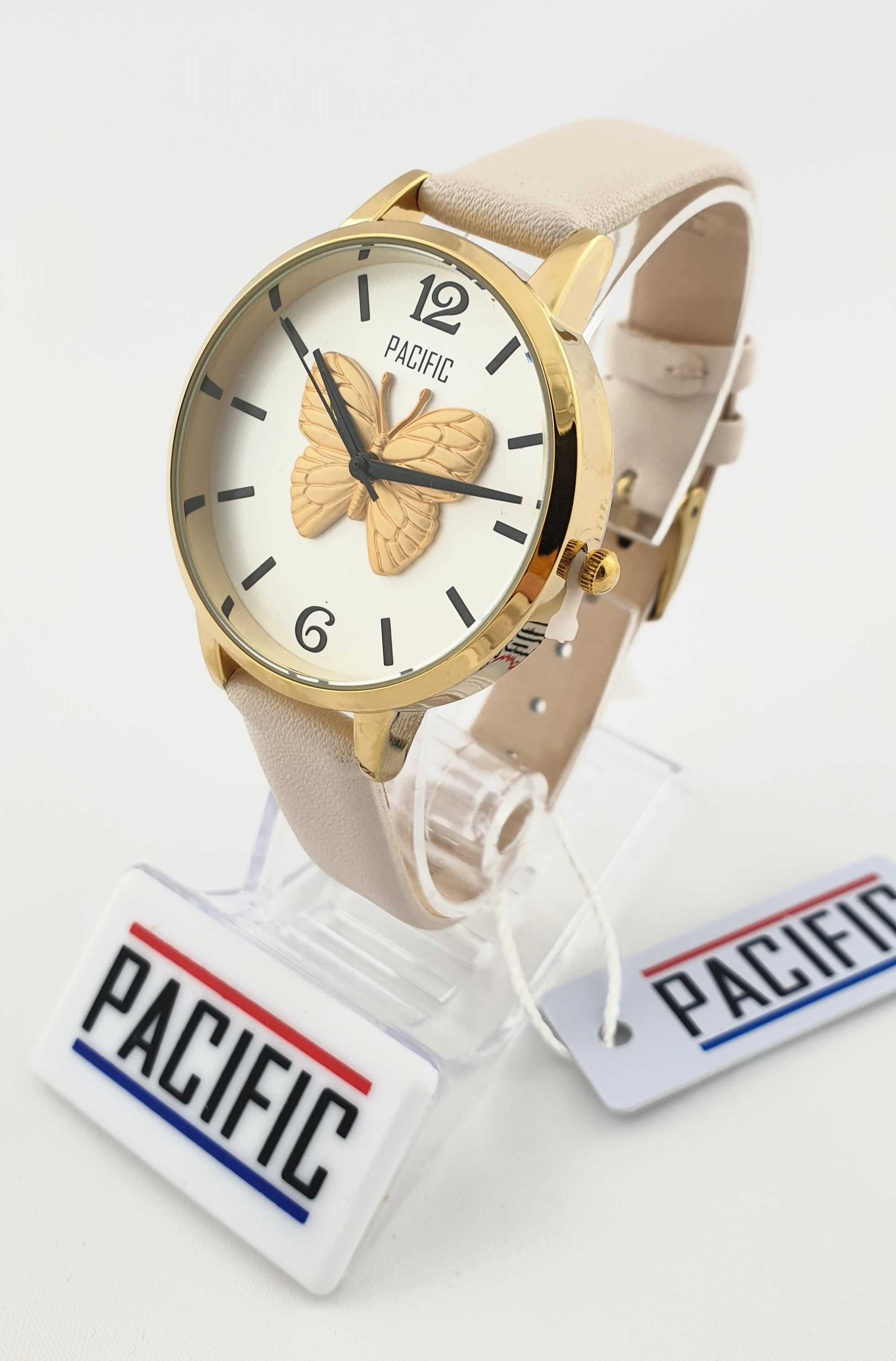PACIFIC X6185 - Zegarek Na Pasku, Szary/Grafitowy, Gold Rose