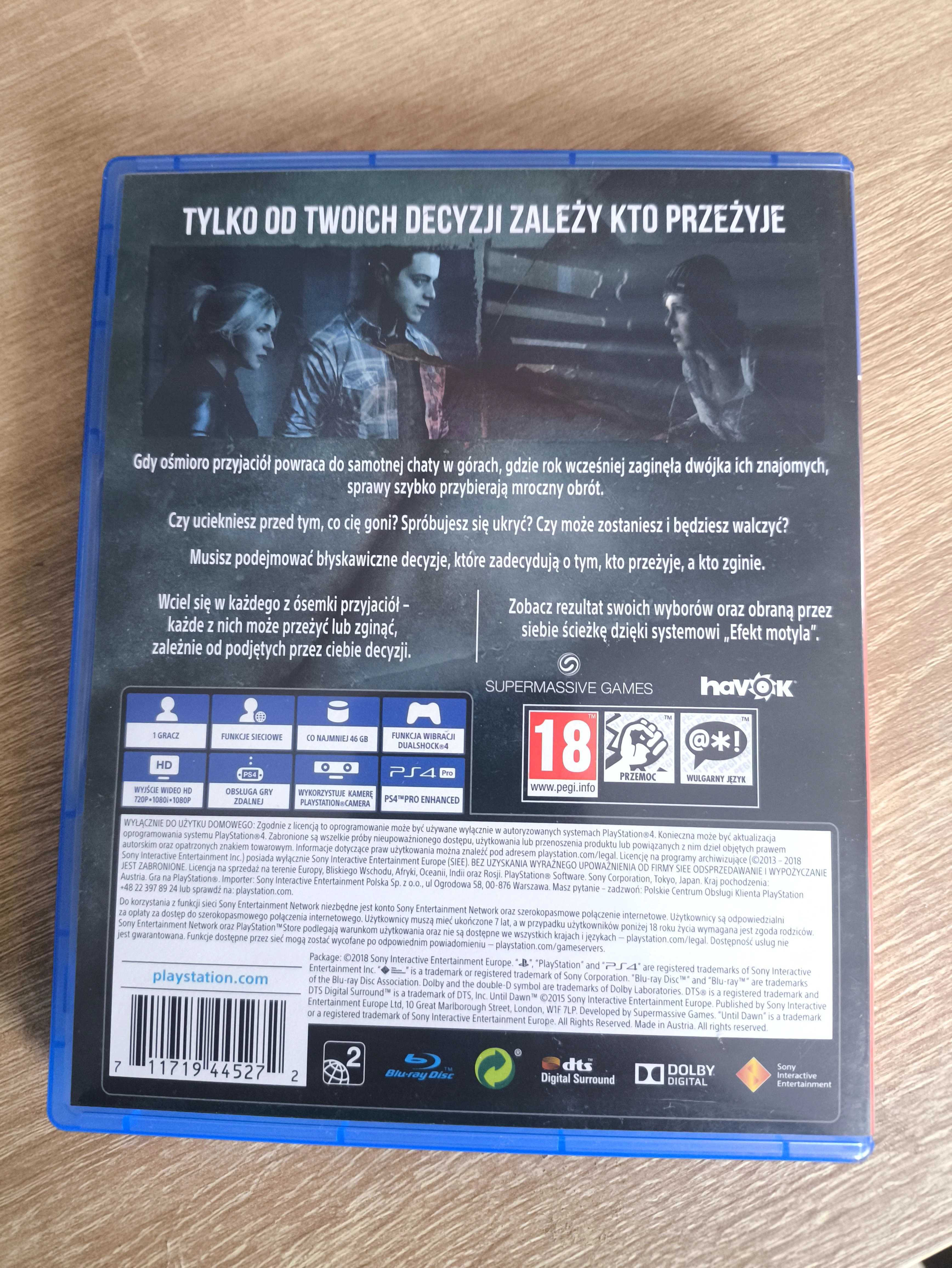 Until Dawn PS4 / PS5 Dubbing PL