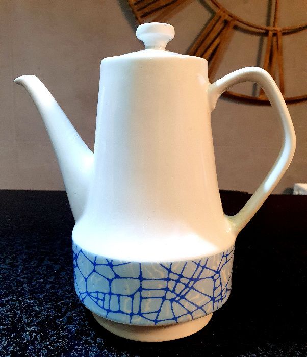 Dzbanek DUŻY pokrywką PRL imbryk czajnik czajniczek CERAMIKA chodzież