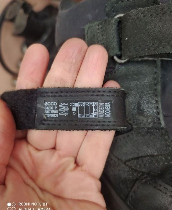 Ecco 27 ботинки на хлопчика зимові чоботи черевики сапоги взуття ессо