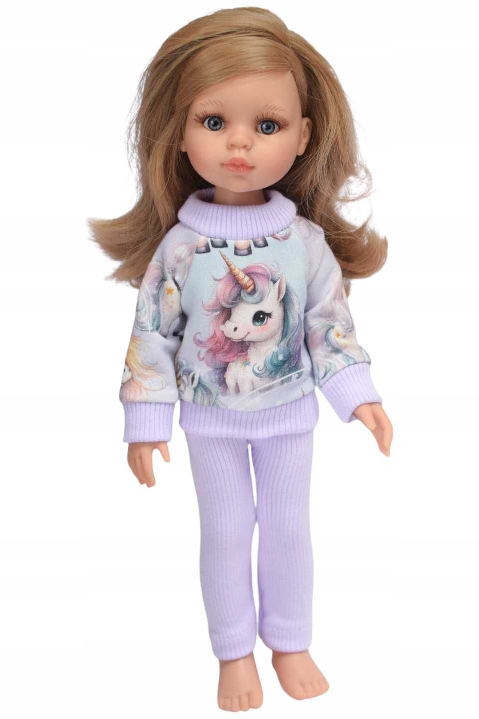 Ubranka dla lalki Paola Reina 32cm DRES bluza i spodnie 2w1 JEDNOROŻEC