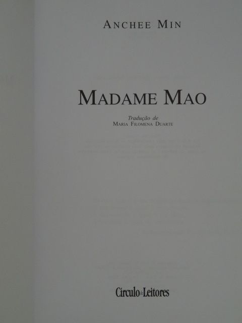Madame Mao de Anchee Min