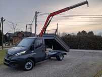 Iveco 50c16 50c18 dmc 3,5t silnik 3.0 HDS dzwig żuraw FASSI f40 WYWROTKA kiper skrzynia - NOWY- Polski salon
